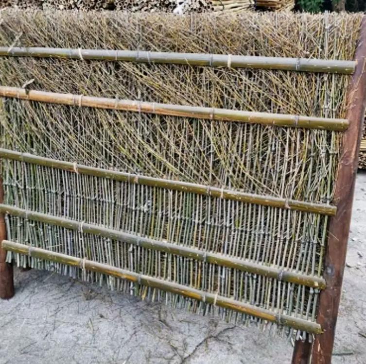 竹木制品 竹围挡 防腐木屏风 碳化屏风 工厂直批#竹篱笆生产